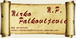 Mirko Palkovljević vizit kartica